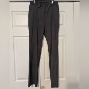 Worthington Women’s Charcoal Pinstripe Dress Pants, size 2